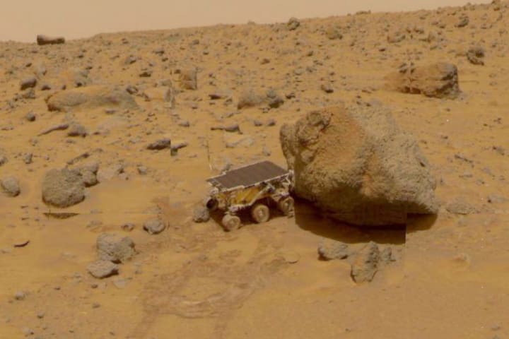 Марсоход «Соджорнер» NASA на Марсе
