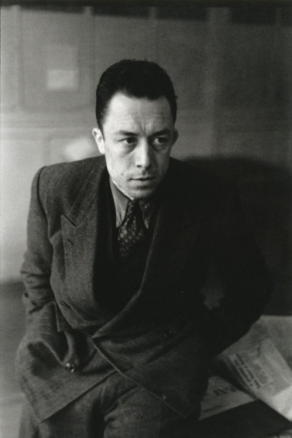 Albert Camus by Henri Cartier-Bresson (1945)