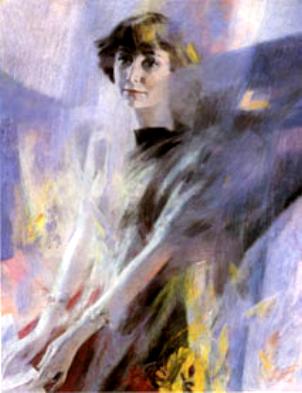 Портрет Марины Цветаевой работы художника Георгия Шишкина