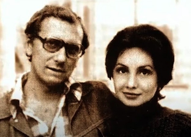 С женой Людмилой Гарницей в молодости