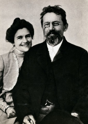 Чехов с женой Ольгой, 1901