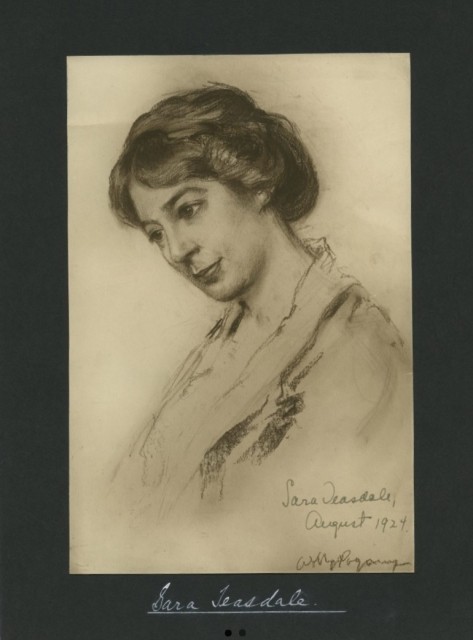 Sara Teasdale, August 1924