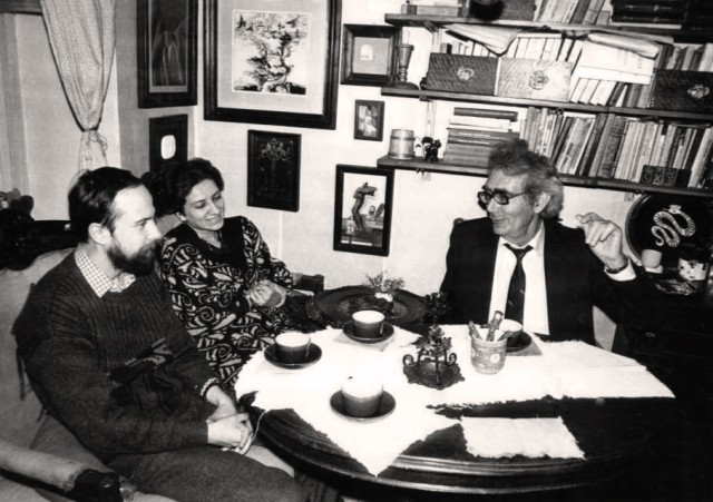 Литературовед Абрам Вулис (справа), сценарист Алексей Голубев и редактор Нина Ярошевич