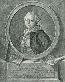 портрет Якоба фон  Штелина,  1760 гг.