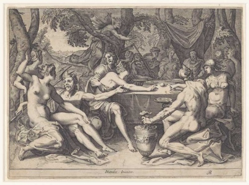 The Feast of the Gods During the Wedding of Peleus and Thetis, 1589