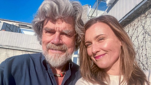 Reinhold Messner с дочерью Magdalena