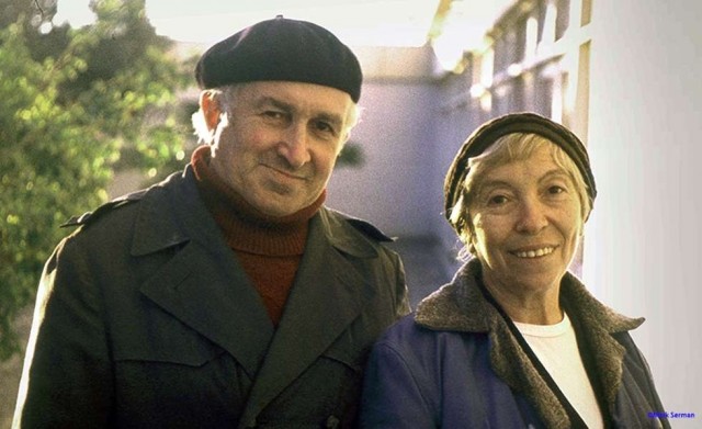Руфь Александровна Зевина с мужем И.З. Серманом. Иерусалим, 1980