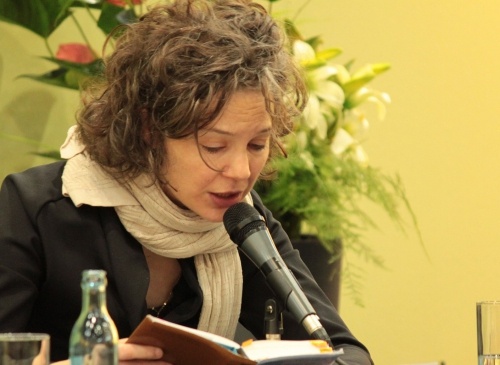Мелинда Надь Абоньи на Лейпцигской книжной ярмарке, 2011