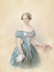 Портрет Мария фон Эбнер-Эшенбах, 1851, Иоганн Непомук