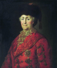 Михаил Шибанов. Екатерина Вторая в дорожном костюме, 1787.