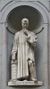 Никколо Макиавелли, статуя у входа в галерею Уффици во Флоренции