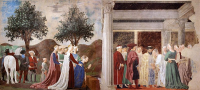 Пьеро делла Франческа  Прибытие царицы Савской к царю Соломону (1450-60),