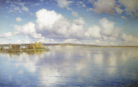 Картина К.Я. Крыжицкого 1896 года «Озеро»