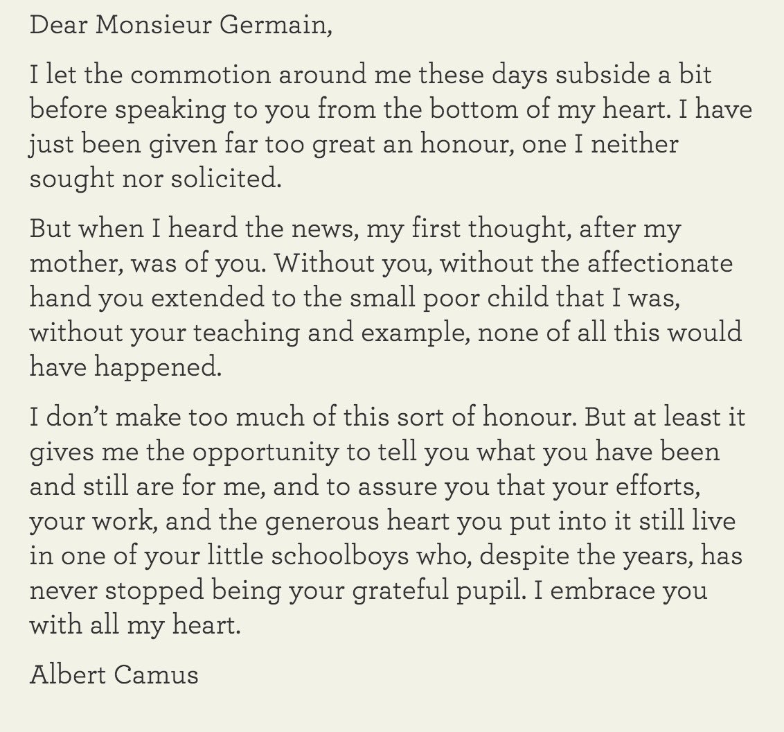 Бенедикт Камбербэтч прочитал трогательное письмо Альбера Камю учителю