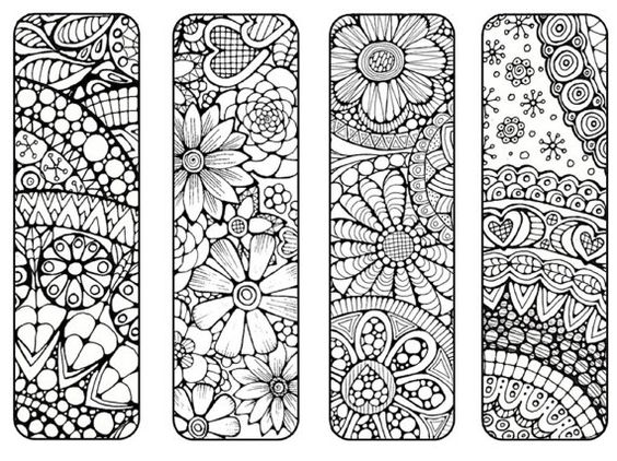 Coloring bookmarks, Free printable bookmarks, Coloring pages