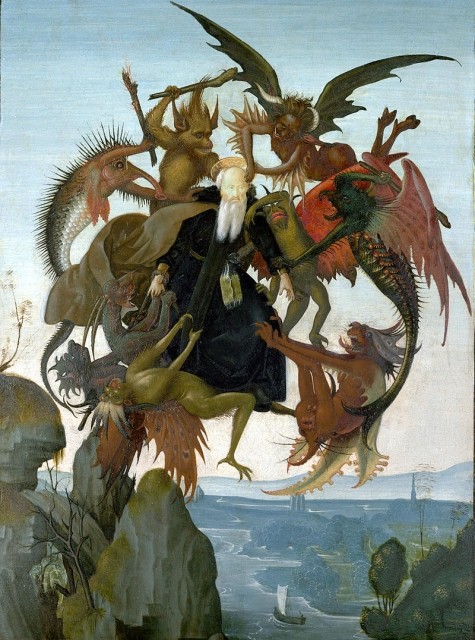Мучения Святого Антония. Предположительно, первая работа Микеланджело.