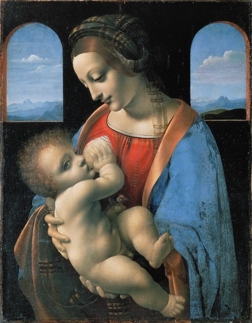 Леонардо да Винчи. Мадонна Литта. 1491 г.