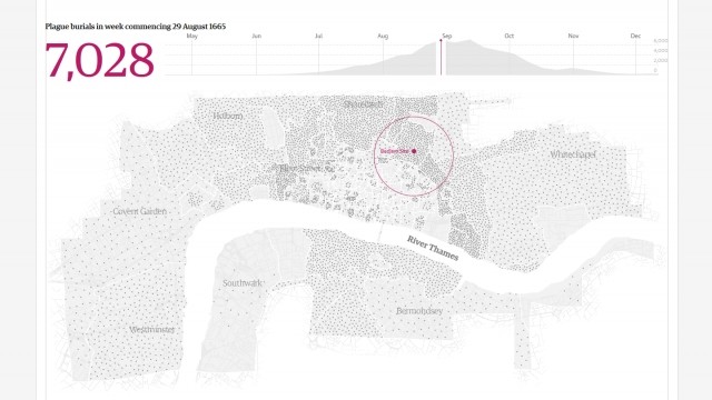 plague 1665 map