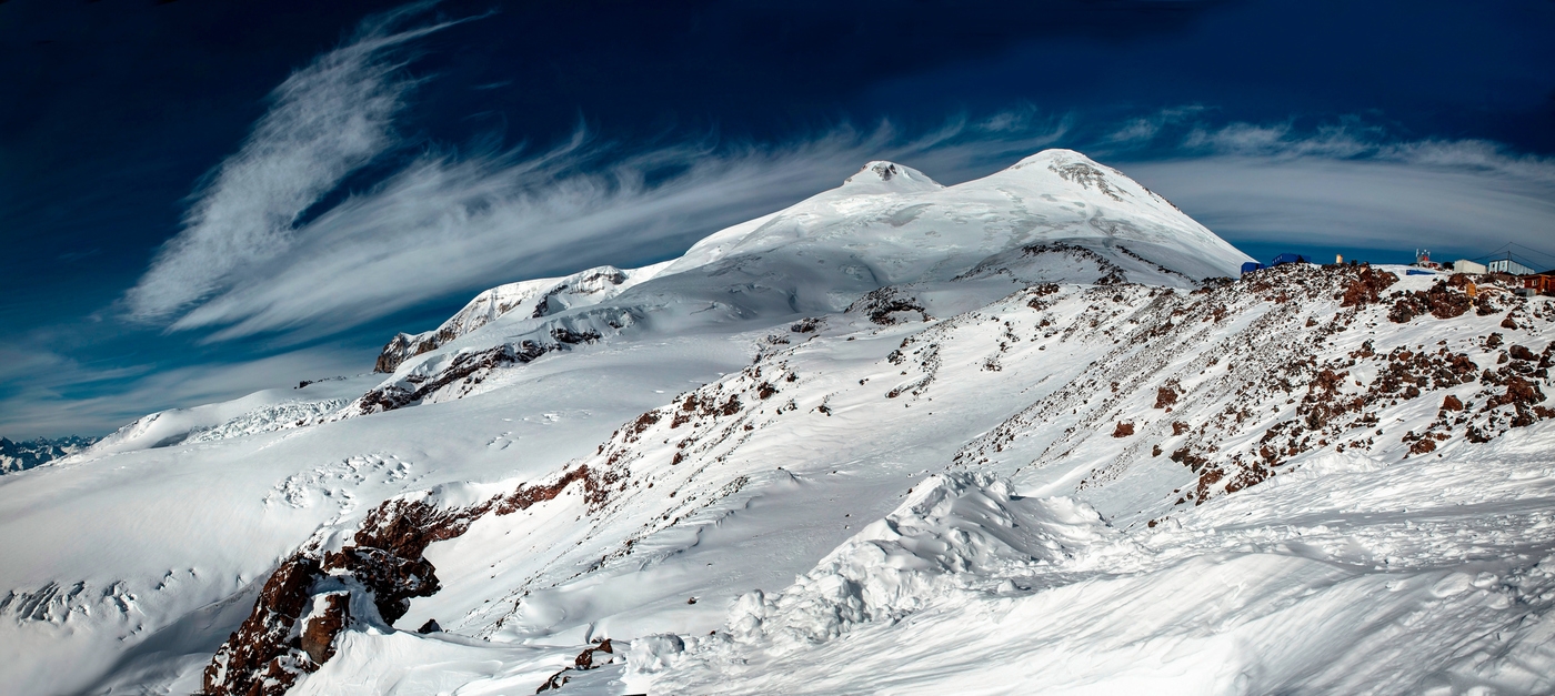 Гора Эльбрус снеговая линия