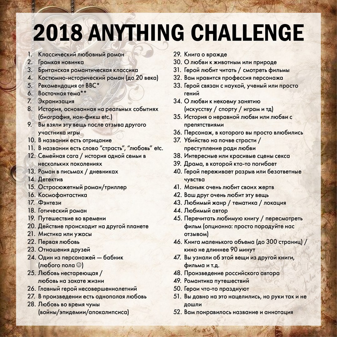 2018 READING CHALLENGE — 1 книга