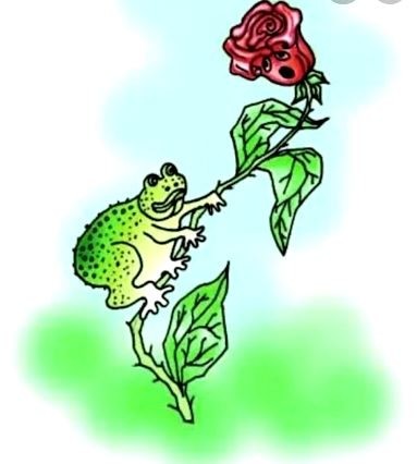 Жаба и роза рисунок раскраска (43 фото)