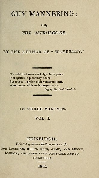 Обложка первого издания, 1815