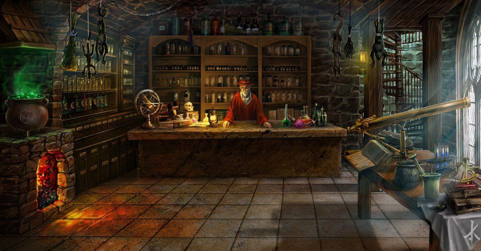 Magic shop. Алхимическая лаборатория арт концепт. Лавка алхимика ДНД. Алхимическая Лавка фэнтези арт. Лавка торговца ДНД.