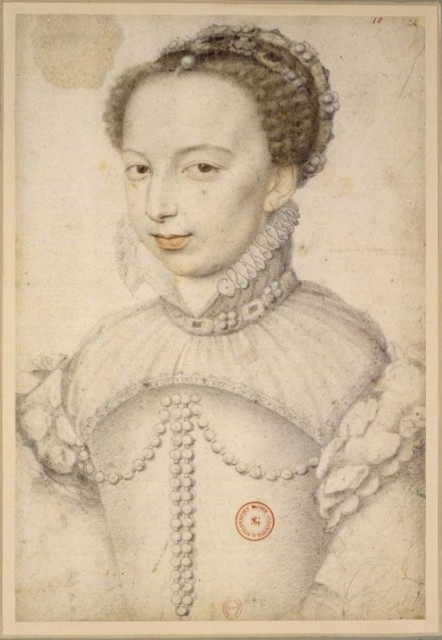 Юная Маргарита работы Франсуа Клуэ (около 1569 г.)