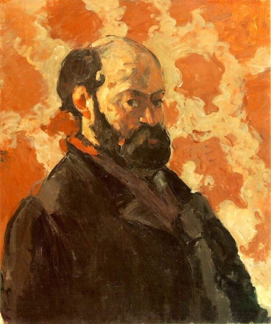 Поль Сезанн: АВТОПОРТРЕТ НА РОЗОВОМ ФОНЕ, 1875-1877