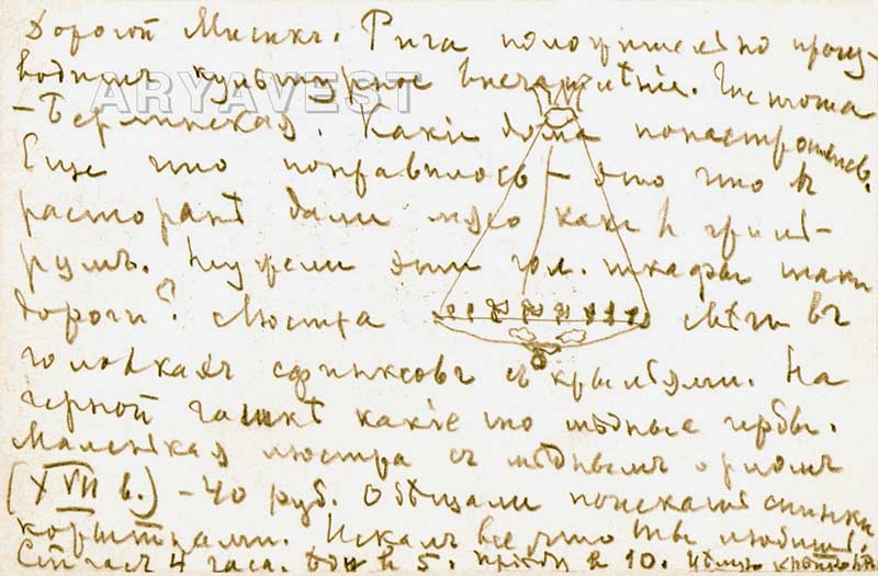 Письма н. Автограф н.к.Рериха 1900 года. Рерих рукописи. Письма Рериха. Письма Дягилева.