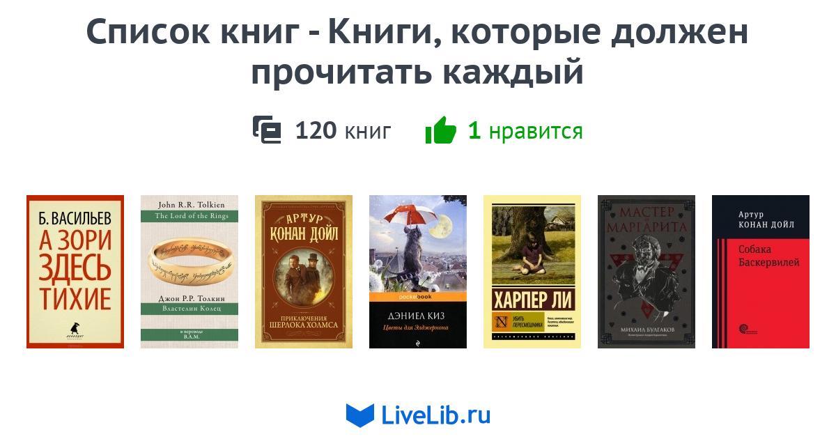 Топ книг которые должен прочитать каждый