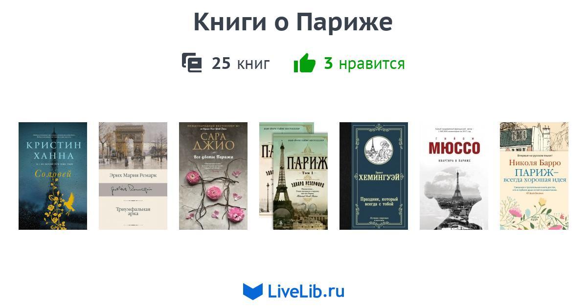 Книги о Париже — 25 книг | Читать лучшие подборки на Livelib