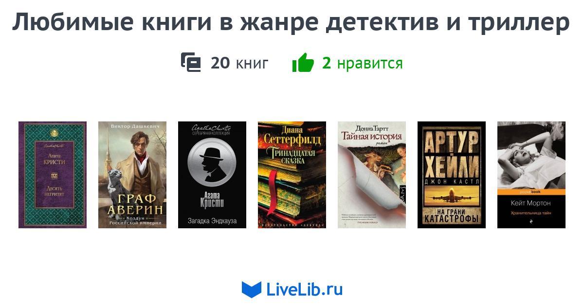 Любимые книги в жанре детектив и триллер — 2 книги