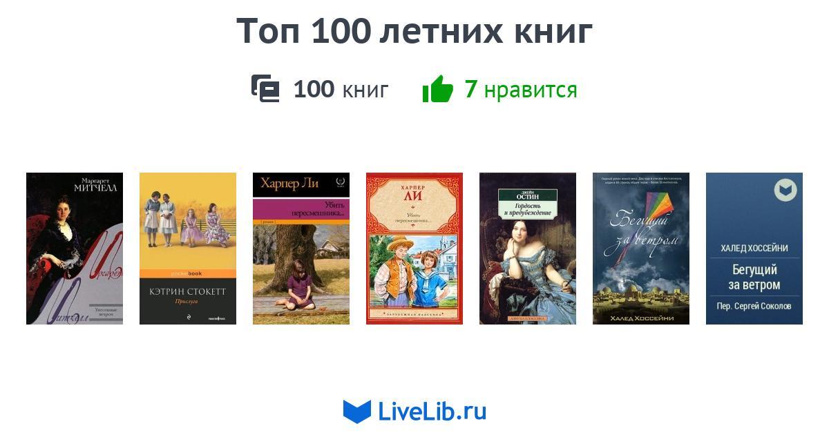 Топ 100 летних книг — 100 книг | Читать лучшие подборки на Livelib