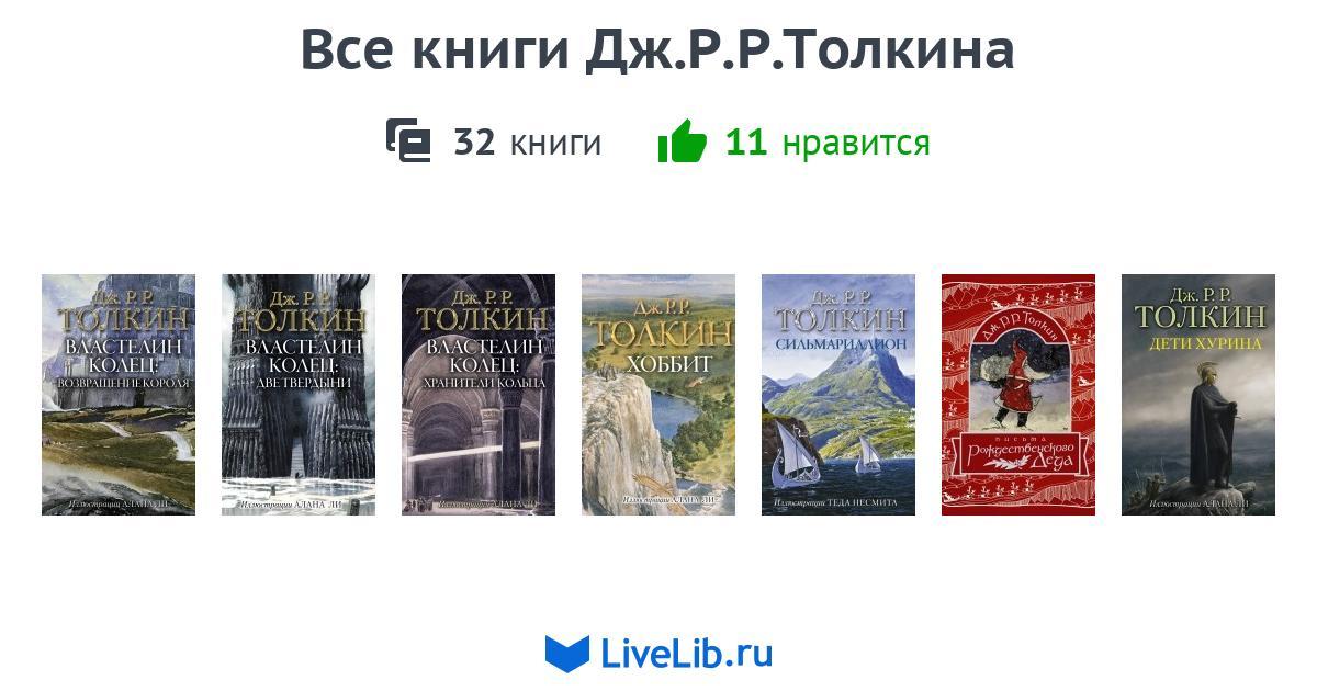 Все книги Дж.Р.Р.Толкина — 32 книги | Читать лучшие подборки на Livelib