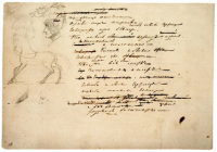 Автограф Пушкина с записью сказки, 1828 год
